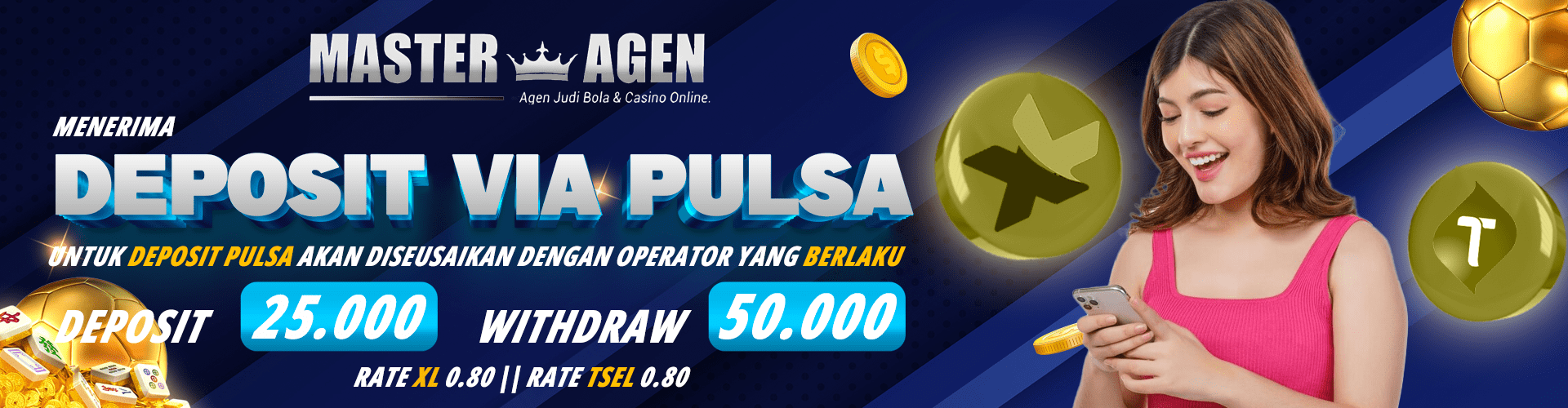 Deposit dengan Pulsa